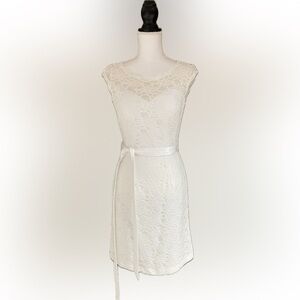 Women’s 10 midi formal lace dress belted wedding prom event